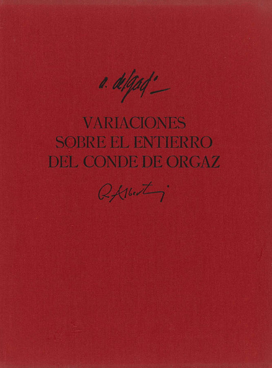 ÁLVARO DELGADO. Variaciones sobre el entierro del conde de Orgaz