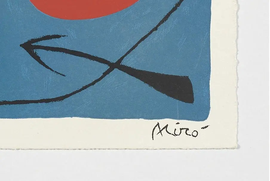 Joan Miró – Xilografía original firmada “Felicitación 1971” Joan Miró