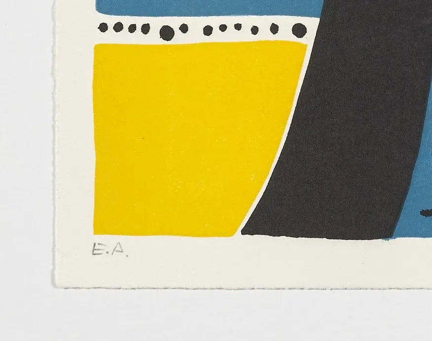 Joan Miró – Xilografía original firmada “Felicitación 1971” Joan Miró